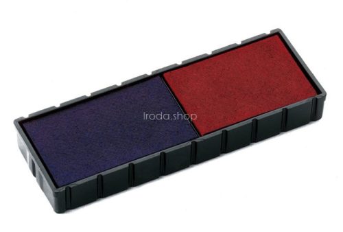 Bélyegző cserepárna, 2 db/bliszter, kétszínű változat, COLOP "E12/2", kék-piros
