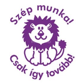   Bélyegző, motivációs, Szép munka! Csak így tovább!, COLOP "N43-kék", lila