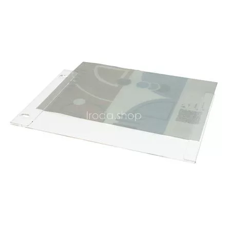 Dokumentumtartó, fali, A4, plexi, álló, ANTRA, átlátszó
