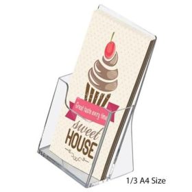 Prospektustartó, asztali, 1 rekeszes, 1/3 A4