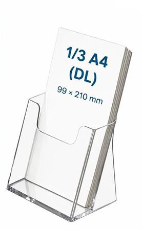 Prospektustartó, asztali, 1 rekeszes, 1/3 A4
