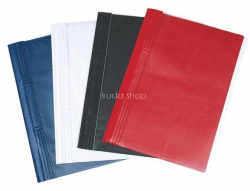 Gyorsfűző, kemény hátlappal, PVC, A4, VICTORIA OFFICE, piros