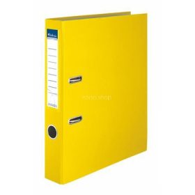   Iratrendező, 50 mm, A4, PP/karton, VICTORIA OFFICE, "Basic", sárga