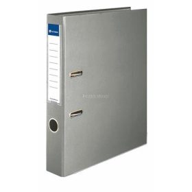   Iratrendező, 50 mm, A4, PP/karton, élvédő sínnel, VICTORIA OFFICE, "Basic", szürke