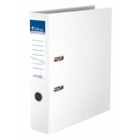   Iratrendező, 75 mm, A4, PP/karton, VICTORIA OFFICE, "Basic", fehér