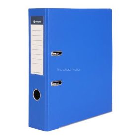   Iratrendező, 75 mm, A4, PP/karton, élvédő sínnel, VICTORIA OFFICE, "Basic", királykék