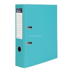   Iratrendező, 75 mm, A4, PP/karton, VICTORIA OFFICE, "Basic", türkiz