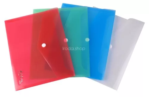 Irattartó tasak, A5, PP, patentos, VICTORIA OFFICE, zöld