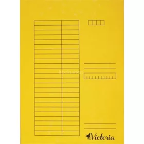 Gyorsfűző, karton, A4, VICTORIA OFFICE, sárga