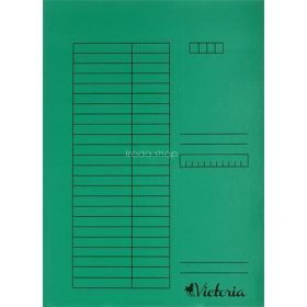 Gyorsfűző, karton, A4, VICTORIA OFFICE, zöld