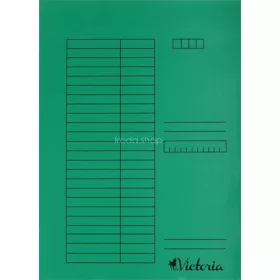 Gyorsfűző, karton, A4, VICTORIA OFFICE, zöld