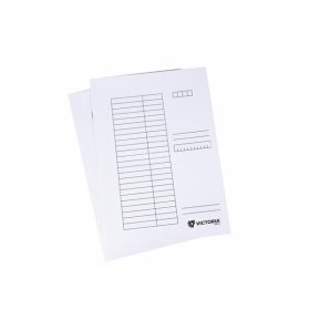 Pólyás dosszié, karton, A4, VICTORIA OFFICE, fehér