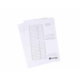 Pólyás dosszié, karton, A4, VICTORIA OFFICE, fehér