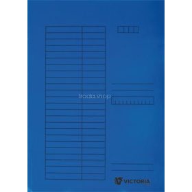 Pólyás dosszié, karton, A4, VICTORIA OFFICE, kék