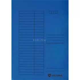 Pólyás dosszié, karton, A4, VICTORIA OFFICE, kék