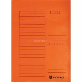Pólyás dosszié, karton, A4, VICTORIA OFFICE, narancs