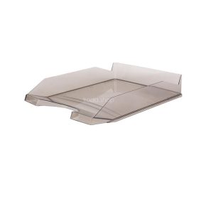   Irattálca, műanyag, VICTORIA OFFICE, áttetsző füstszínű