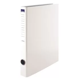   Gyűrűs könyv, 4 gyűrű, 35 mm, A4, PP/karton, VICTORIA OFFICE, fehér