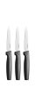 Késkészlet, általános, 11 cm, FISKARS "Functional Form" fekete