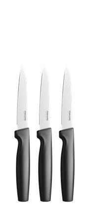 Késkészlet, általános, 11 cm, FISKARS "Functional Form" fekete