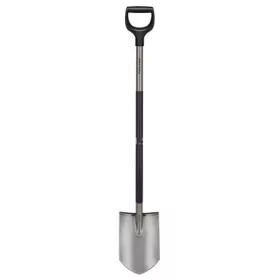 Ásó, hegyes, FISKARS "Ergonomic™", szürke