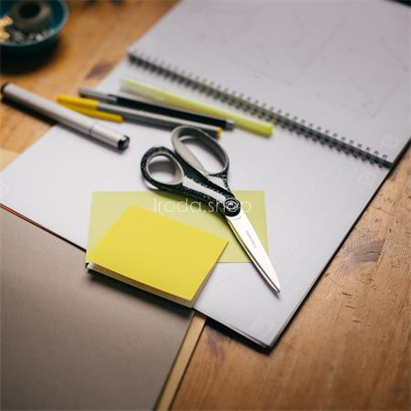 Olló, ifjúsági, 20 cm, FISKARS, foltos fekete