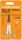Olló, általános, tapadásmentes, 13 cm, FISKARS "MicroTip Titanium", fehér