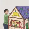 Játékház, színezhető, karton, FELLOWES, Szülinapi házikó