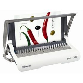   Spirálozógép, műanyag spirálkötéshez, manuális, 150 lap, FELLOWES "Star+"