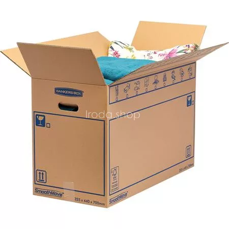 Költöztető doboz, 44x32,5X70 cm, FELLOWES "SmoothMove™ Everyday", nagy