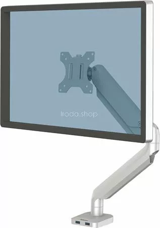 Monitortartó kar, egy monitorhoz, FELLOWES "Platinum Series™Single", ezüst