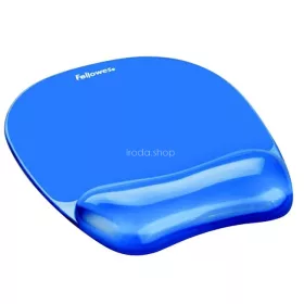   Egéralátét csuklótámasszal, géltöltésű, FELLOWES "Crystal™ Gel", kék