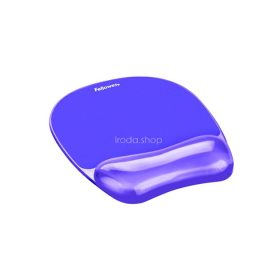   Egéralátét csuklótámasszal, géltöltésű, FELLOWES "Crystal™ Gel", lila