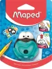 Hegyező, egylyukú, tartályos, MAPED "Croc Croc", béka, vegyes színek