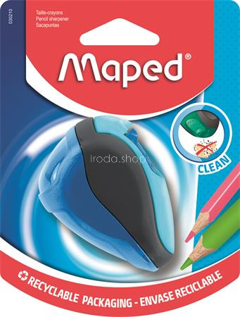 Hegyező, kétlyukú, tartályos, MAPED "Clean", vegyes színek