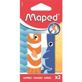 Radír, állatos, MAPED „Animals”, vegyes minták, 2 db