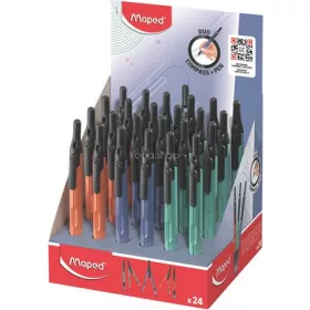  Körző display, heggyel, 2in1, ceruzává alakítható, MAPED „Compass Pen”, vegyes színek