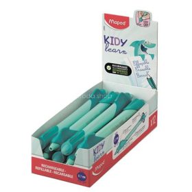   Írástanuló rollertoll, 0,7 mm, radírozható, MAPED "KIDY Learn MAGIC", cápa, türkiz, 12 db