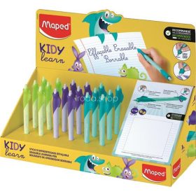   Írástanuló rollertoll display, 0,7 mm, radírozható, MAPED "KIDY Learn MAGIC", vegyes színek