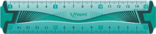 Vonalzó, műanyag, hajlítható, 15 cm, MAPED "Flex"