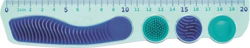 Vonalzó, műanyag, 20 cm, MAPED  "Kidy Learn Concentration"