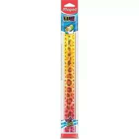   Vonalzó, műanyag, törhetetlen, 30 cm, MAPED "Twist'n Flex Decor Animals", vegyes színek