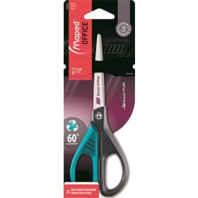   Olló, irodai, 17 cm, MAPED "Essentials Green Deco", vegyes színek