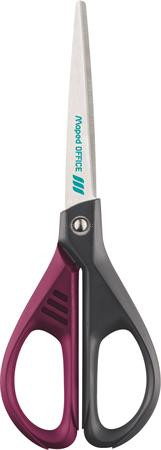 Olló, irodai, 17 cm, MAPED "Essentials Green Deco", vegyes színek