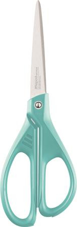 Olló, irodai, 21 cm, MAPED "Essentials Green", türkizkék