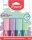 Szövegkiemelő készlet, 1-5 mm, MAPED "Glitter Fluo Peps", vegyes pasztell színek