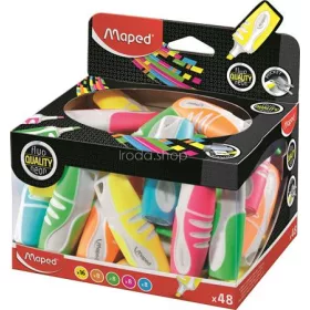   Szövegkiemelő display, 1-5 mm, MAPED "Fluo Peps Pocket Soft", vegyes neon színek