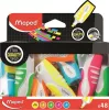 Szövegkiemelő display, 1-5 mm, MAPED "Fluo Peps Pocket Soft", vegyes neon színek