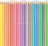 Színes ceruza készlet, háromszögletű, MAPED "Color'Peps Pastel", 24 különböző pasztell szín