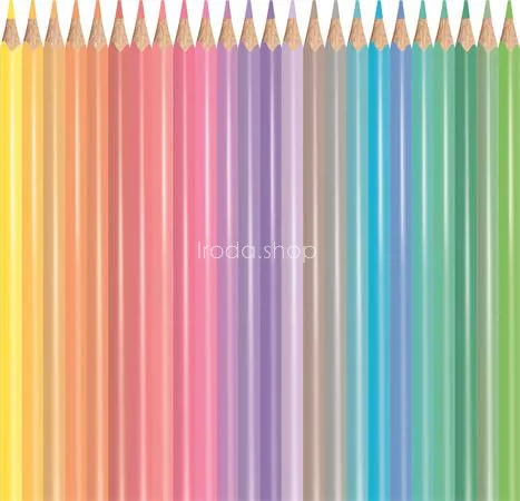 Színes ceruza készlet, háromszögletű, MAPED "Color'Peps Pastel", 24 különböző pasztell szín